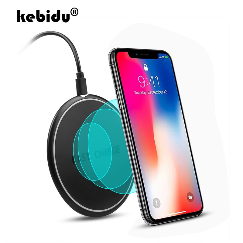 Kebidu チー 10 ワットクイックワイヤレス携帯電話充電パッド急速充電器 iphone サムスン華為 XIAOMI モバイルワイヤレス充電器パッド