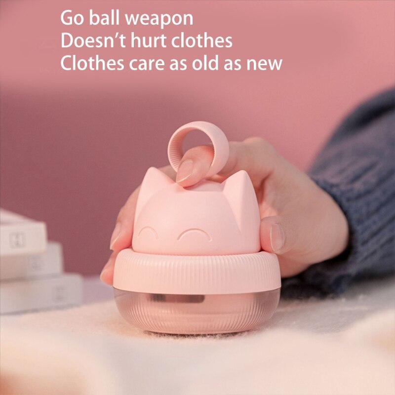 Elektrische Bal Trimmer Kleding Tondeuse Remover Draagbare Leuke Kat Vormige Scheren Voor Trui Quilt Smart Home Kits