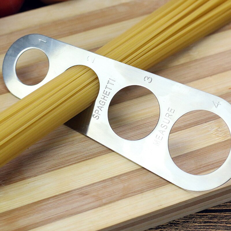 1 st spagetti mätverktyg 4 fot serveringsdel rostfritt stål spaghetti linjal verktyg köksredskap kontrollverktyg
