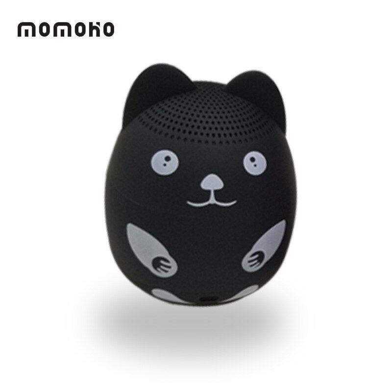 Draagbare Kleine Bluetooth Speaker Desktop Cartoon Auto Draagbare Bluetooth Speaker: Black