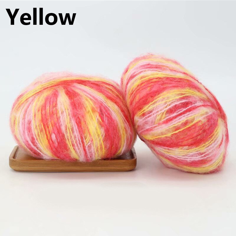 25g 14 couleurs fil de laine coloré pour tricoter Segment teint 1 brin à la main fils au Crochet pour tricoté chapeau écharpe pull: 1