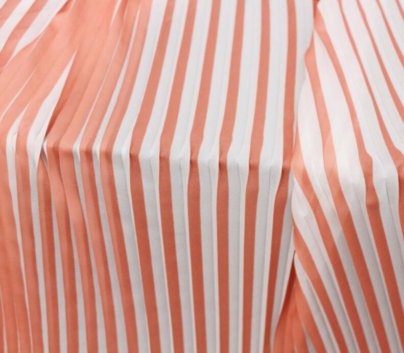 pleated Dress Fabric pleated 2 tone chiffon fabric crushed poly fabric pleated material summer for cloth: B