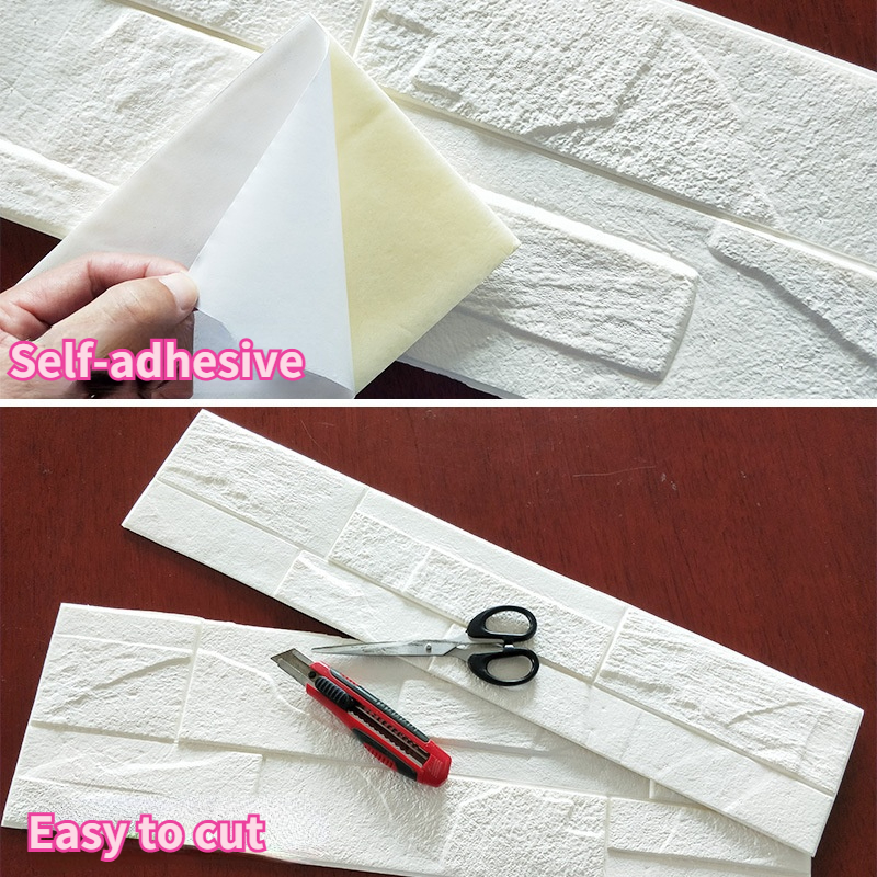 3D Wall Stickers Self-Adhesive Wallpaper Wall Decals Wallpaper Waterproof Sticker Papel De Parede Home Decor Papel De Parede 3D