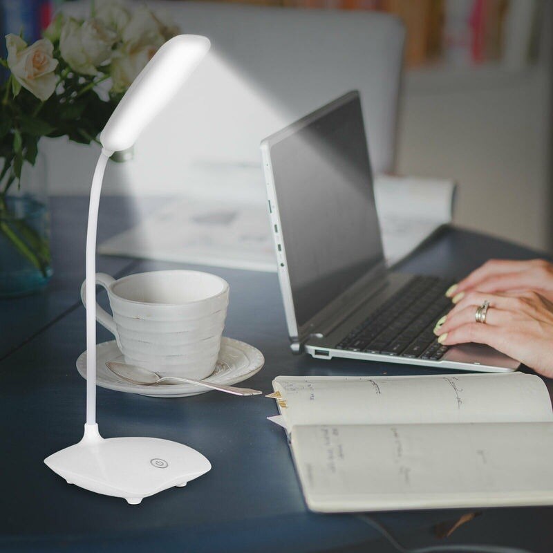 Led Tafellamp Usb Oplaadbare Dimbare Bureau Leeslamp Opvouwbare Draaibaar Touch Schakelaar Studie Werk Slaapkamer Tafellampen