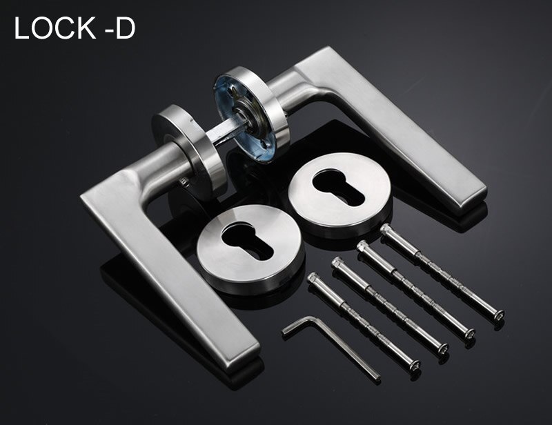 , 304 stainless steel Split door lock handle,Fire door handle,Brushed surface,Multiple appearances: LOCK D