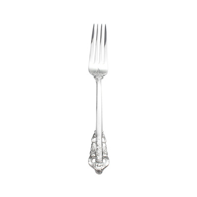 Juego de cubiertos dorados, cuchillo, tenedor, cuchara de acero inoxidable 18/10, tenedores, cuchillos, cucharas, juego de vajilla de cocina: silver dinner fork