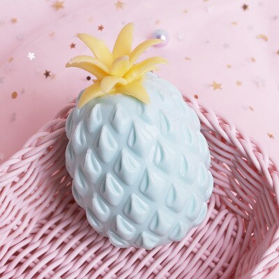 Ananas Anti Stress Palla Uva Divertente Gadget Giocattoli di Sfiato di Decompressione Per I Bambini Lo Stress Autismo Polso della Mano Spremere Giocattoli B1044: Blu