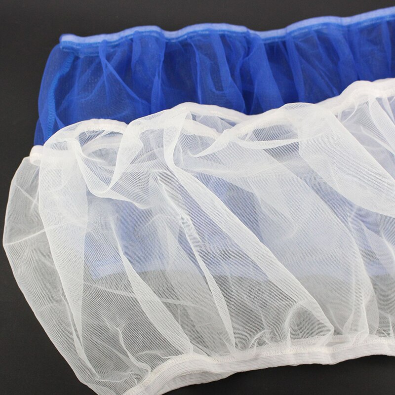 Malla de loro jaula para pájaros, tela de red, jaula de nailon, cubierta de gasa, receptor de semillas, accesorios aireados para mascotas, suministro práctico de fácil limpieza