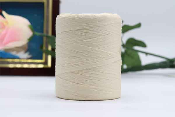 180 m/rolka bawełna rafia przędzy na drutach kapelusze letnie torby dzianiny szydełka DIY Handmade Craft dzianina nici: beige