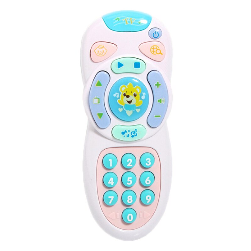 Baby Speelgoed Muziek Mobiele Telefoon Tv Afstandsbediening Vroege Educatief Speelgoed Elektrische Leren Machine Speelgoed: Pink