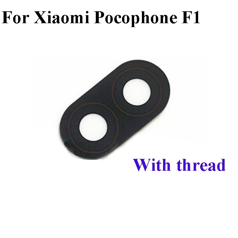 Voor Pocophone F1 F 1 Poco telefoon F1 F 1 Achter Back Camera Glas Lens Cover Vervanging Met Sticker Lijm voor Xiaomi Pocophone F1