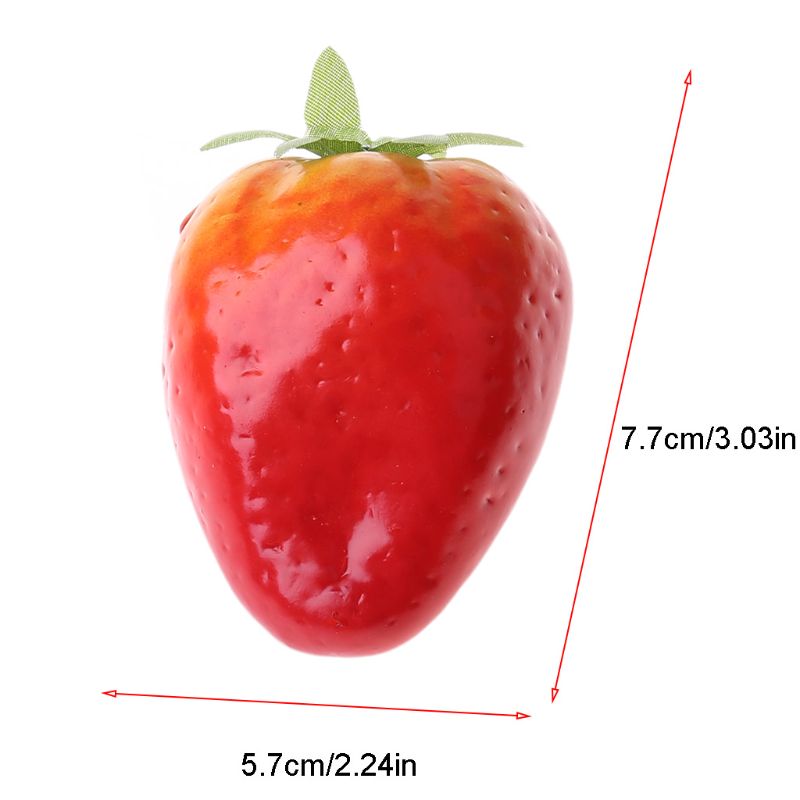 8pz di Frutta Falso Faux Artificiale di Plastica di Mela Cibo fotografia Puntelli Decorazione Della Casa di Simulazione Ornamento