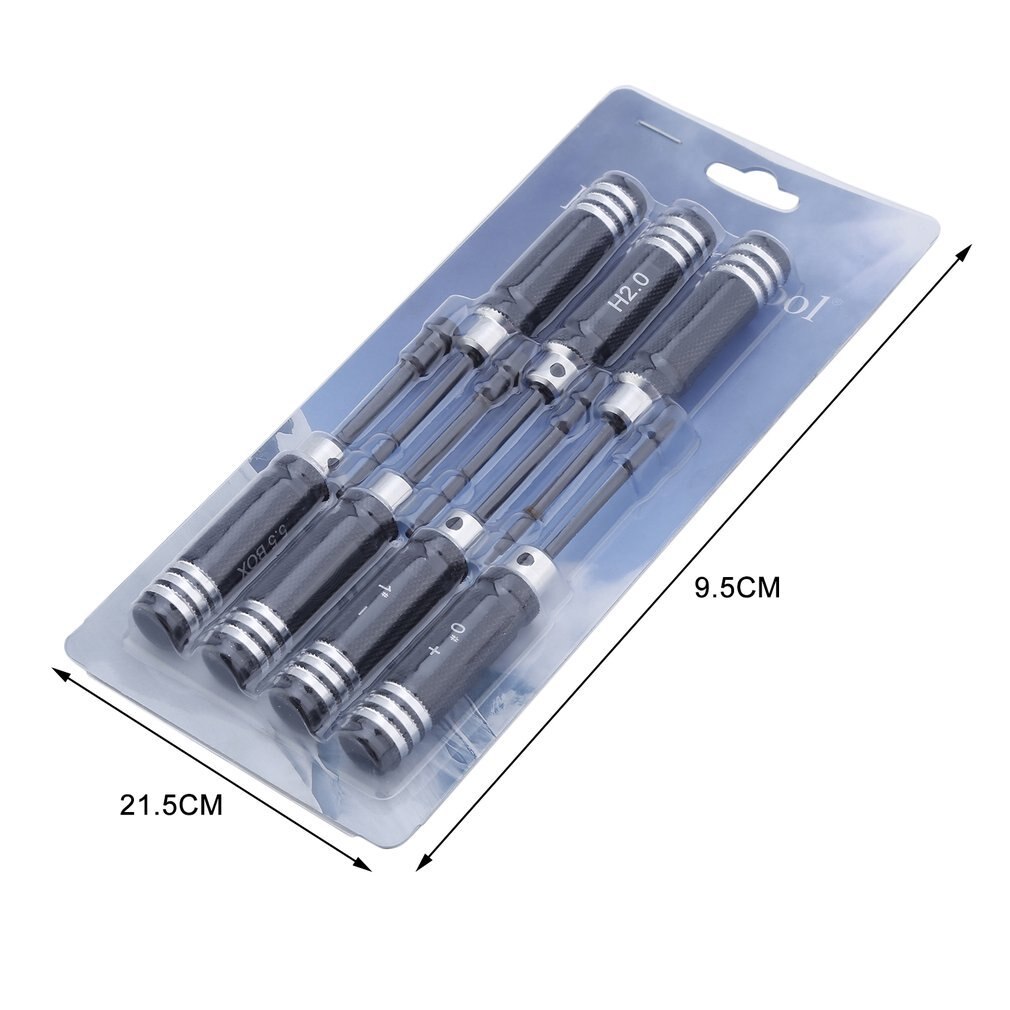 7pcs Stainless Steel Hex Screw Driver Tool Kits 1.5MM-5.5MM For RC Helicopter Plane Car RC Repair Your Favorite Toys RC Tools