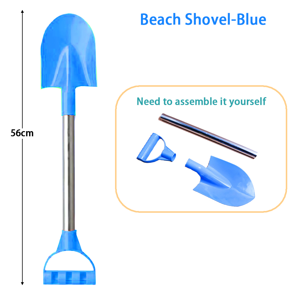 Kinder Strand Schaufel 56 cm Edelstahl Spitze Schaufel Spielzeug Sand Schnee Verdickt Spielen Haus Strand Schaufel Outdoor Spielzeug Kinder: Licht Gelb