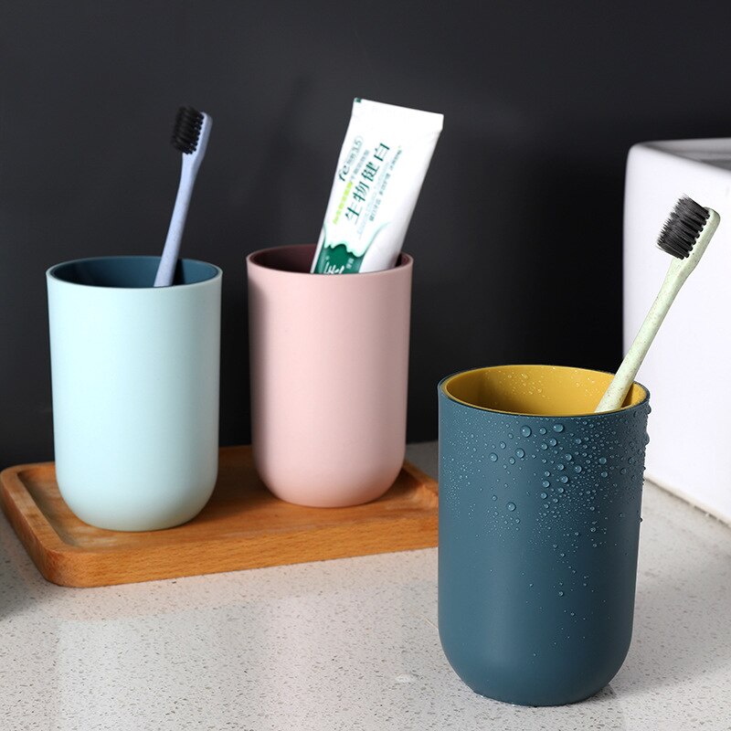 1 Pcs Style Toothbrush Cup Bathroom Holder Style Cup Washing Supplies Couple Tooth Cup