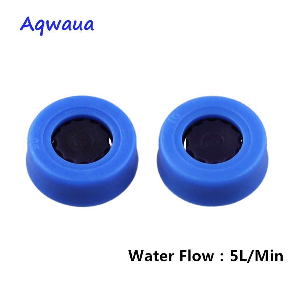 Aqwaua 14mm vandbesparende bruserhovedregulator 8l/ min 5l/ min vandstrømsbegrænser vandbesparende brusersæt til badeværelse: 5l