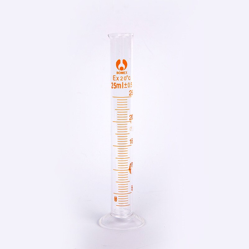 Profession Graduated Glass Measuring Cylinder 250ml Laboratory Cylinder Chemistry Lab Spout Measure
