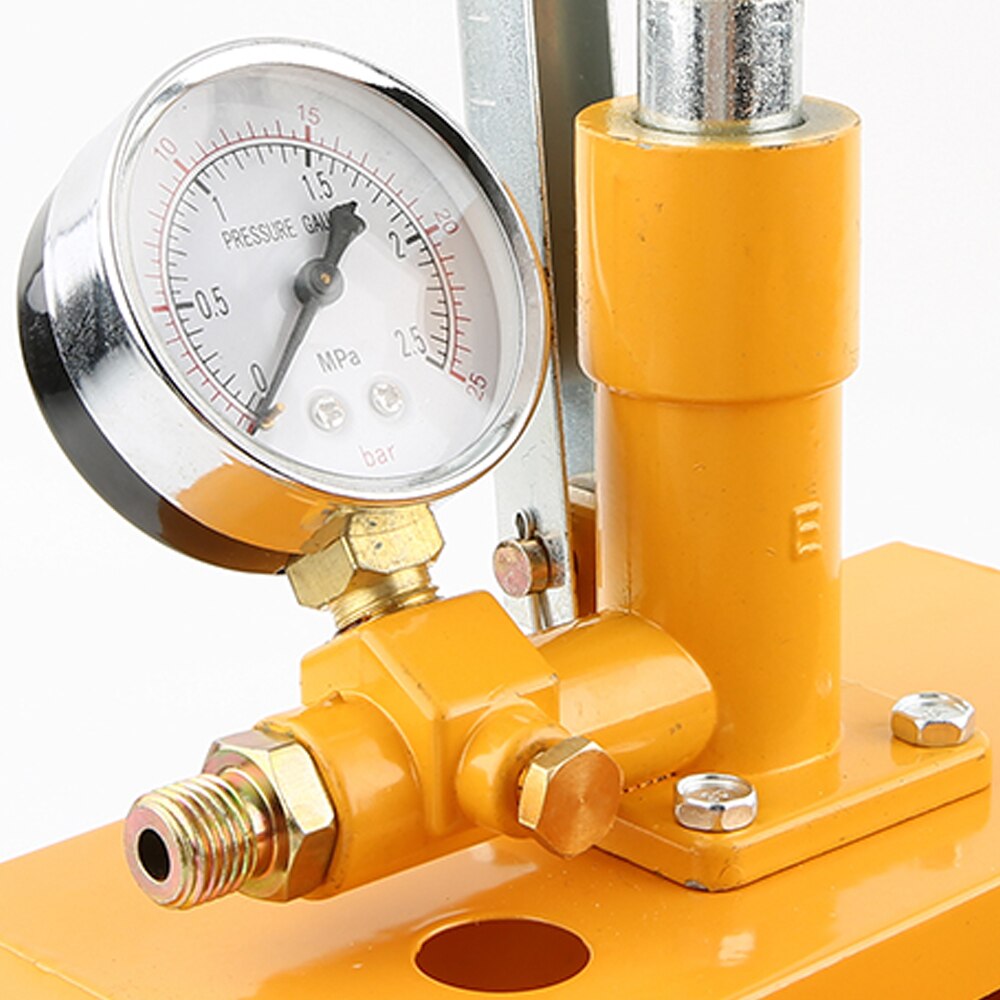 25KG Manual Hydraulic Water Pressure Test Pipeline Tester Pump Measuring Tool For Water Pressure Testing Pump Metal Machine