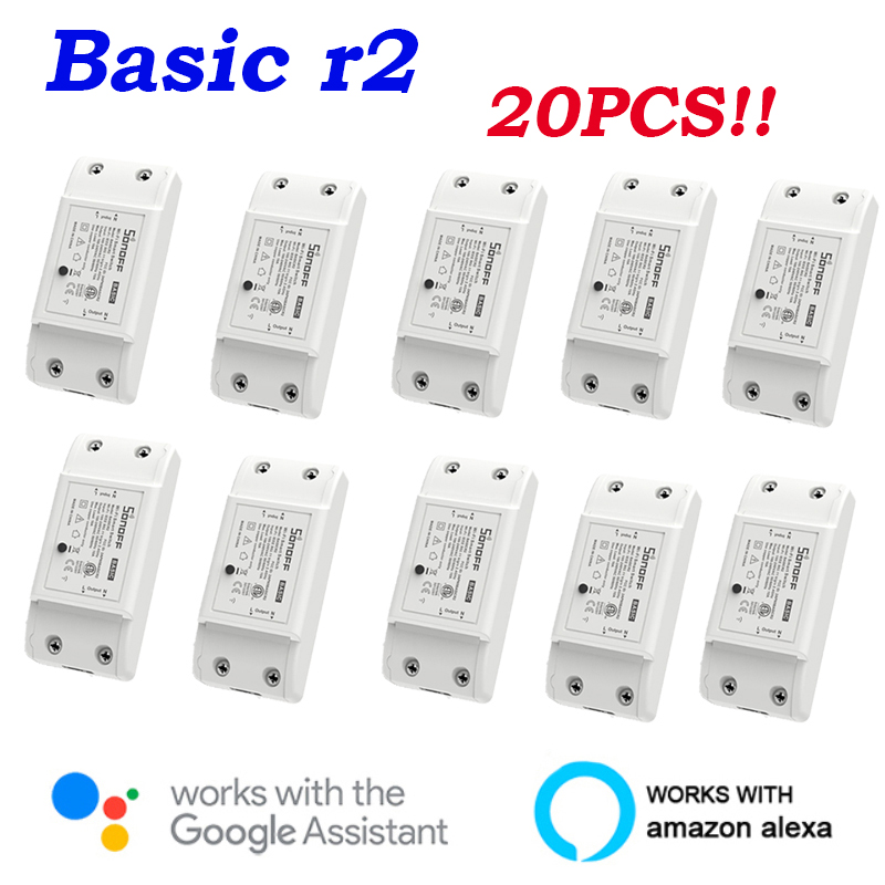 Sonoff Basic R2 Switch WiFi Wireless DIY Module Remote Timing For Smart Home Automation Works Alexa with Google Home