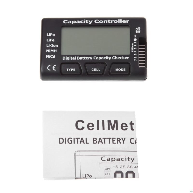 RC CellMeter-7 Digital Battery Capacity Checker For Nicd NiMH LiPo LiFe Li-ion