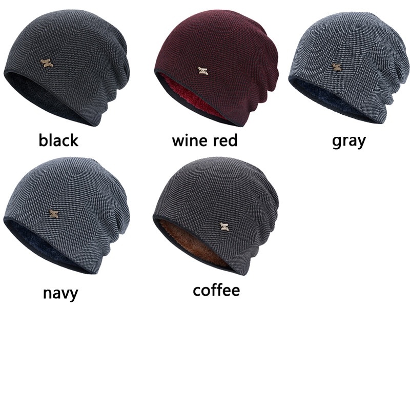 Xlamulu skullies huer varme strikhuer kvinder vinterhuer til mænd hat hankasketter balaclava gorro hue hunhue