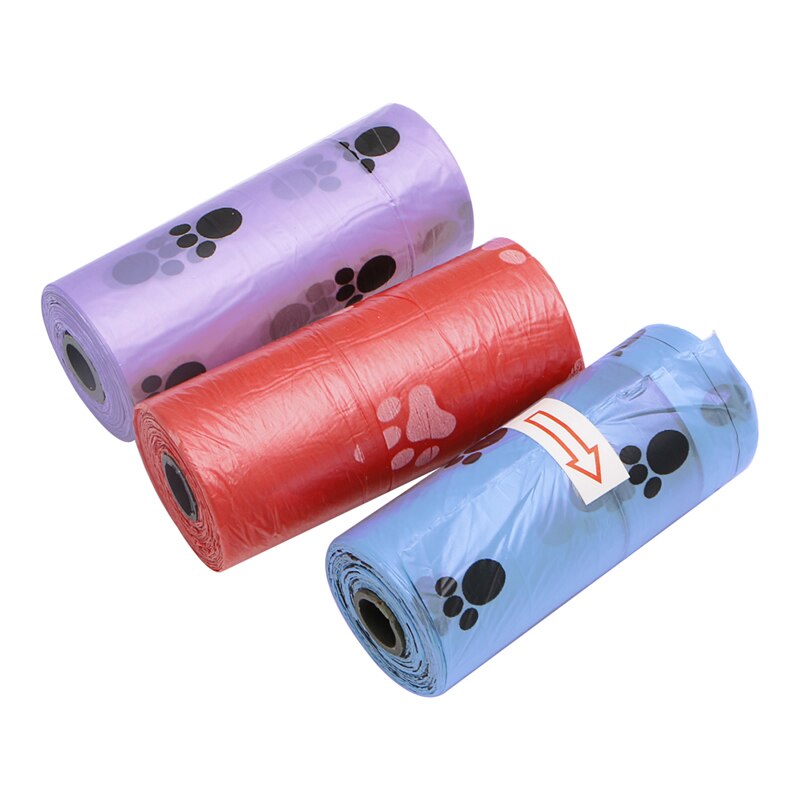 Neue 1/5/10/20 Rolle Haustier Hund Abfall Kacke Tasche Poo Druck Abbaubar sauber-hoch