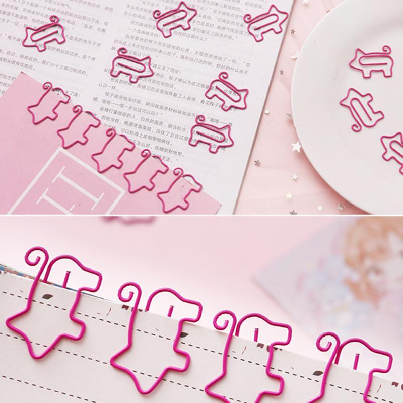 dessin animé petit mignon cochon à queue bouclée doux mignon trombone fournitures de bureau pratique pratique belle