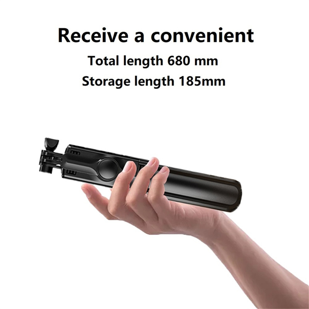 VBNBV 2025 Nuovo treppiede per fotocamera smartphone, supporto per telefono con otturatore Bluetooth, staffe per selfie stick wireless con supporto per telefono