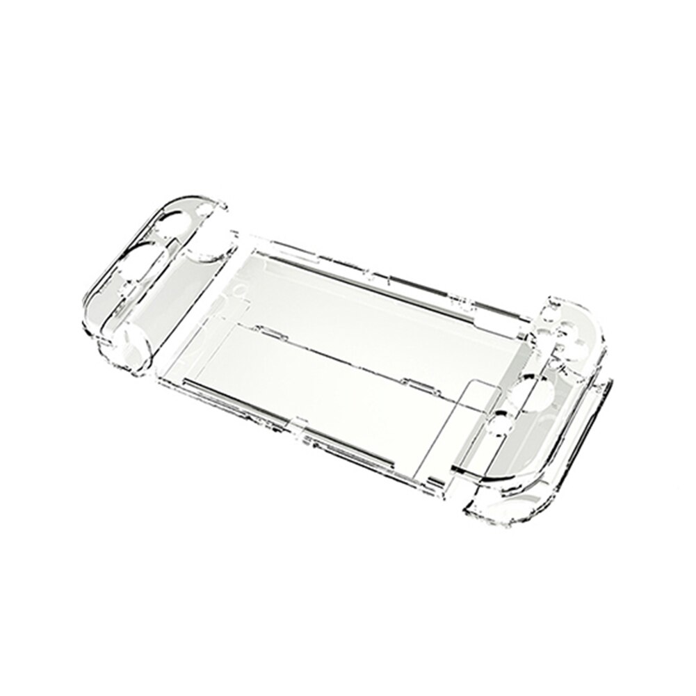 Gehäuse mit halterung für videospielkonsolen, transparent, staubdicht, andockbar, schutzhülle für nintendo switch: Default Title