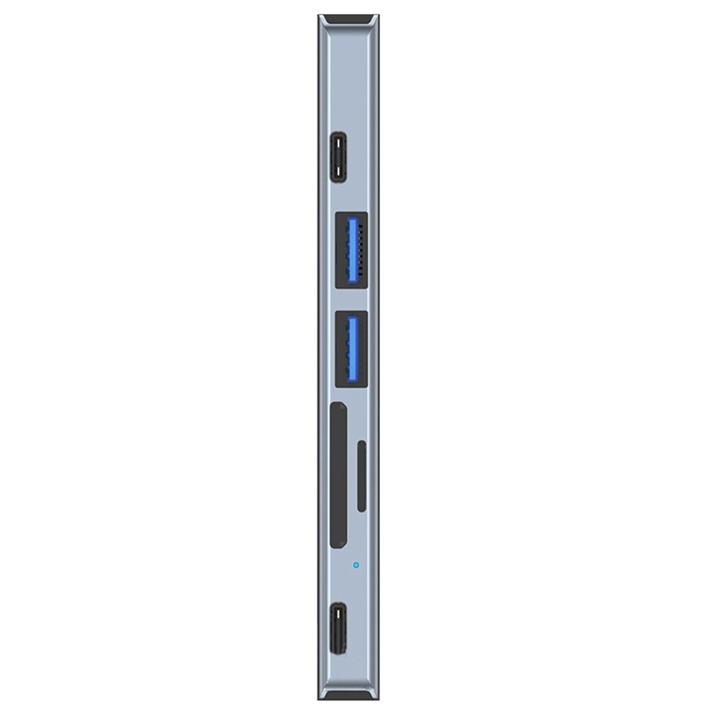 Docking station duplo tipo c 4k adequado para apple hub 7 em 1, docking station