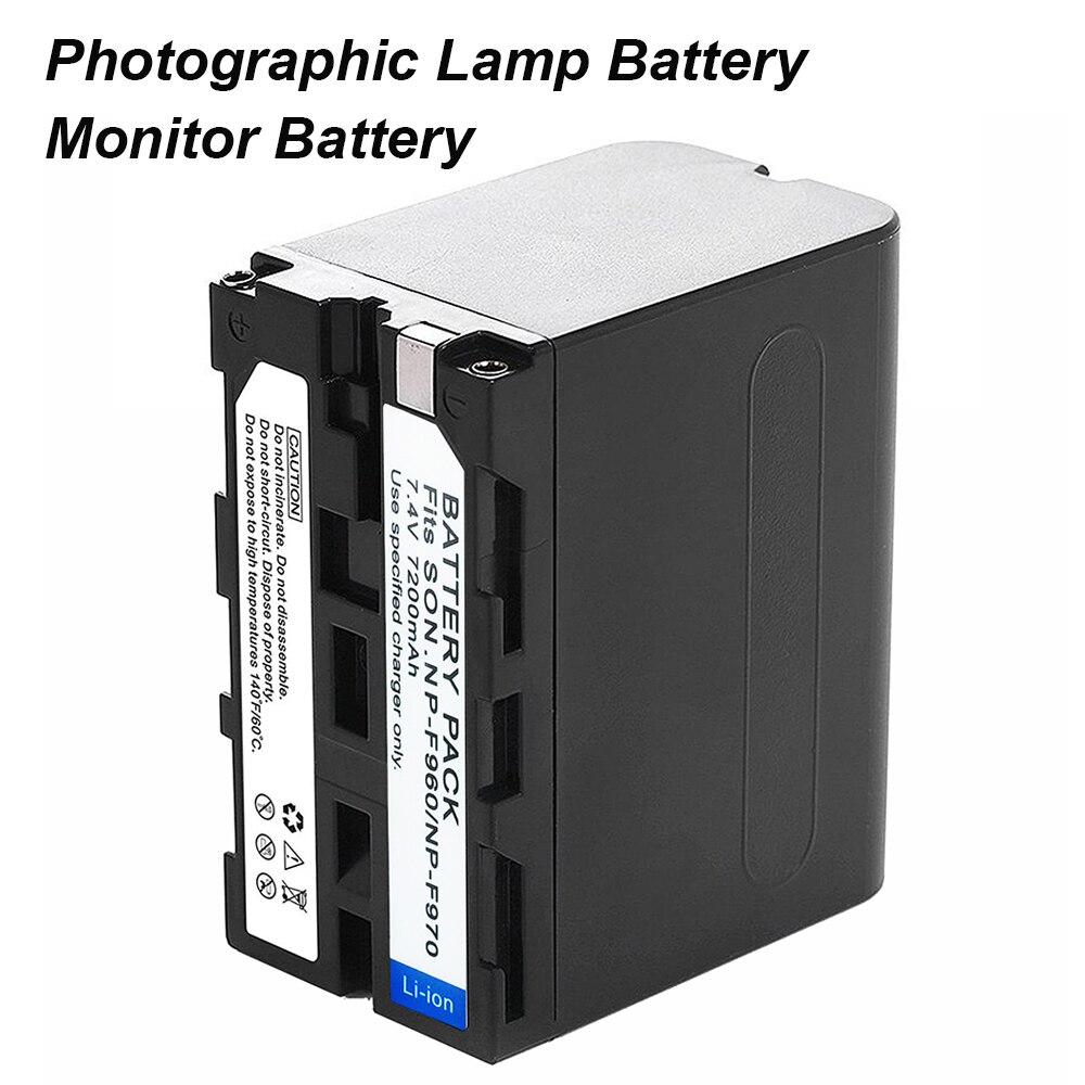 7800Mah NP-F970 NPF-960 Fotografische Lamp Batterij Voor Led Video Monitor Batterij Yongnuo Fotografie Licht Batterij
