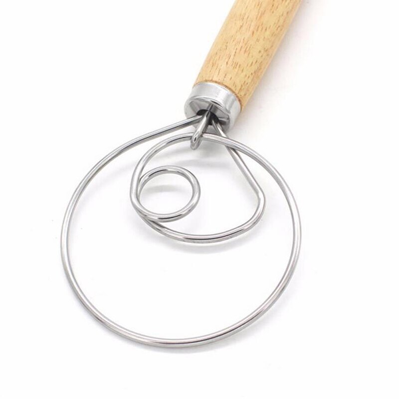 Stainless Steel for pastry pizza mixer hook, Dutch Style bread dough whisk kitchen accessories 33x8x2.5cm