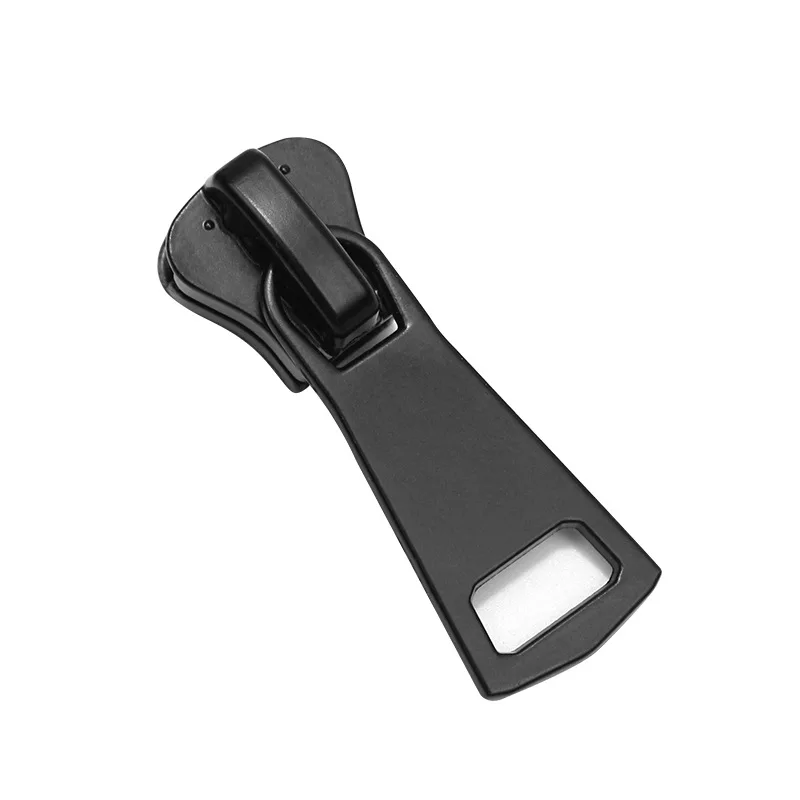 Deslizadores de cremallera con cierre automático, suministros de costura de Metal/Nailon/resina, color negro mate, 5 piezas, 3 #/5 #