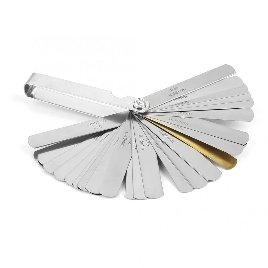 32 Blades Feeler Gauge Stainless Steel Imperial 0.04-0.88mm Measurement Tool