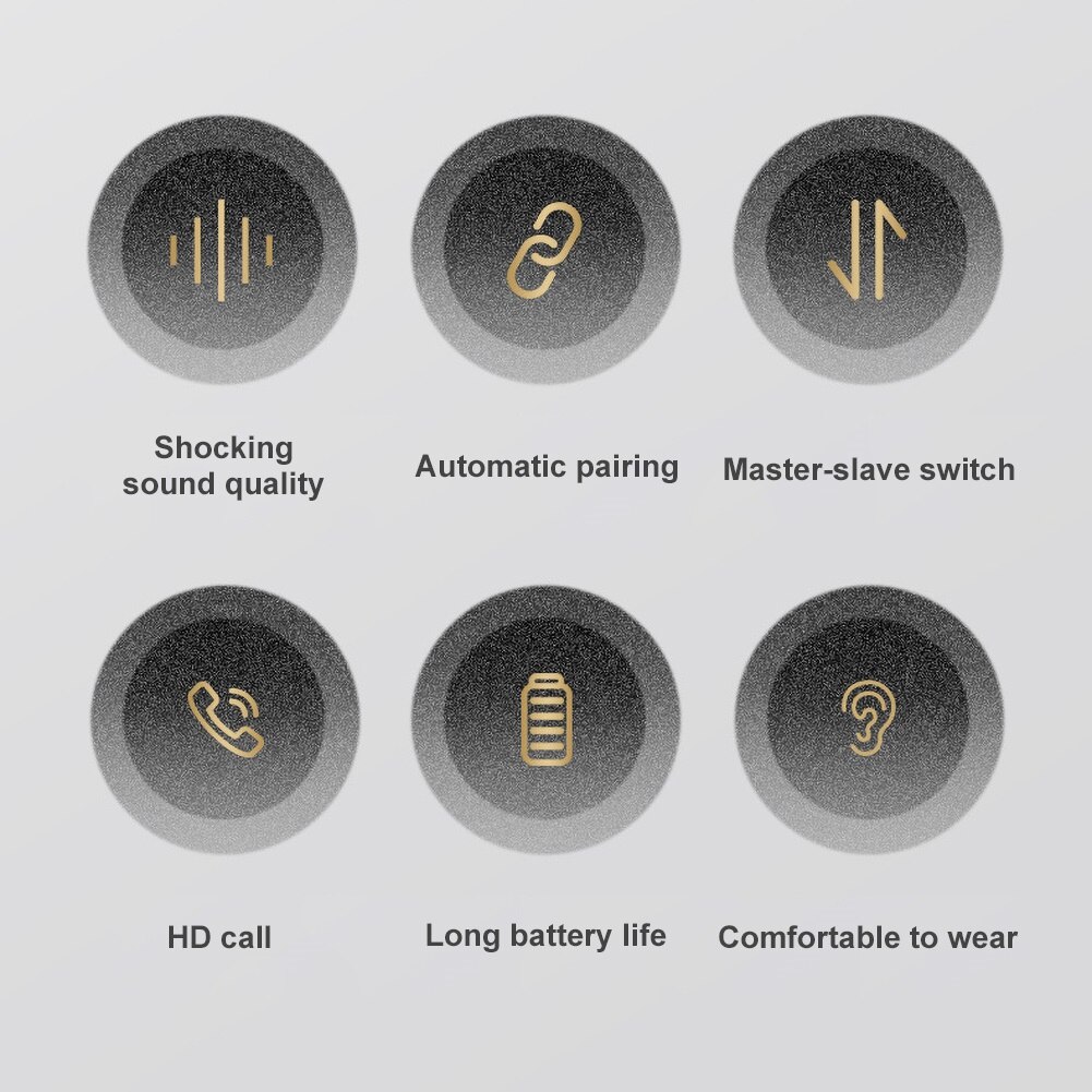 Draadloze bluetooth-headset 2200 mah oplaadbox draadloze bluetooth 5.0- koptelefoon met digitaal display in-ear oordopjes koptelefoons