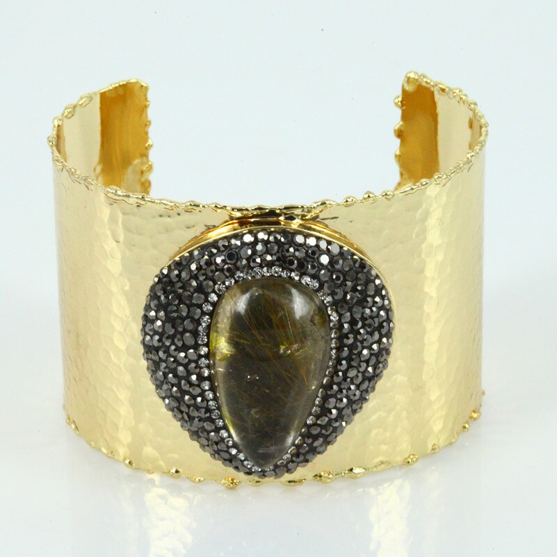 Mode Slangenhuid Bangle Charm Vrouwen Manchet Armband met Strass Trinket Steen Geopend Armband voor Sieraden