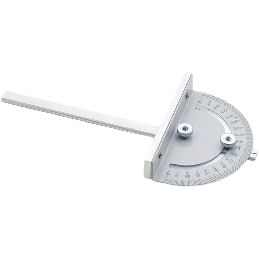 Règle de poussée d'angle de scie de Table, Mini outil de mesure, outils de travail du bois de style T, rapporteur Compact argenté de haute précision