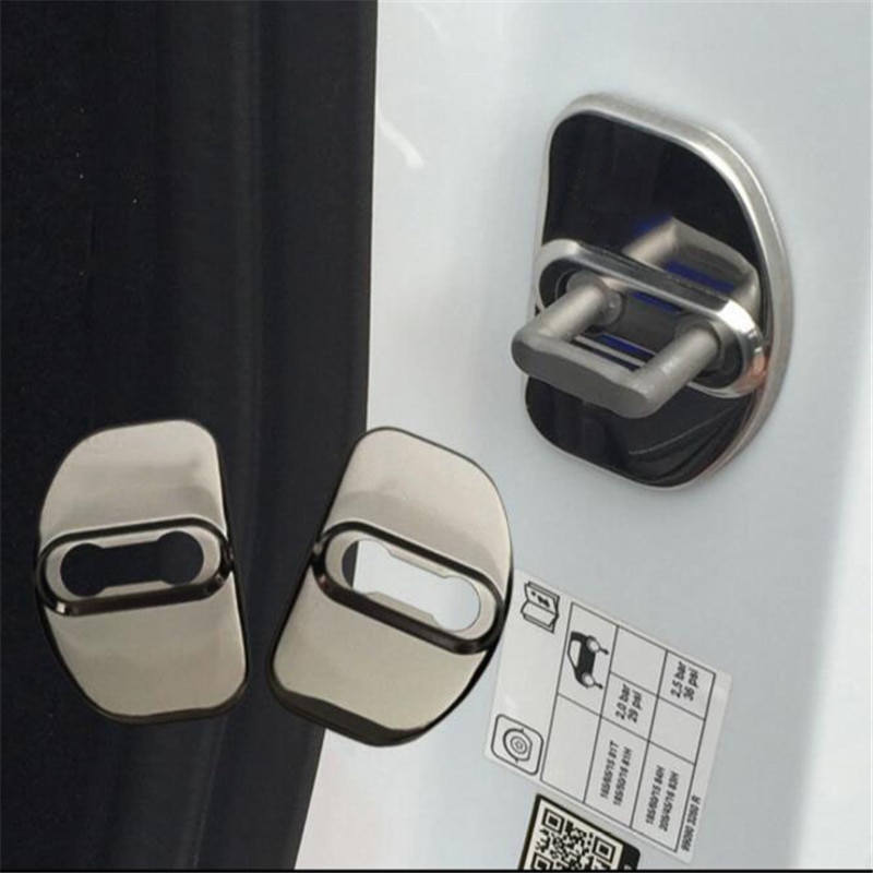 4 stks/set Auto Accessoires Deurslot Anti Roest Bescherming Cover Voor Benz Smart 453 fortwo ) /Smart forfour )