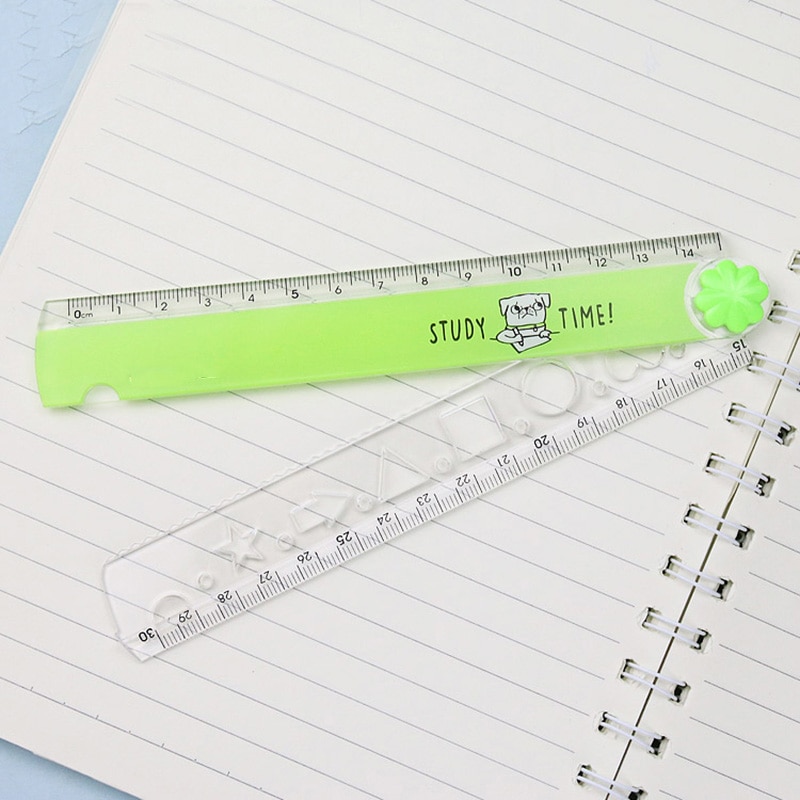 1 sztuk 30cm wielofunkcyjny fala linijka składana linijka skala śliczne kreskówkowy cukierek kolor plastikowe rysunek szkolny linijka dla dzieci prezent