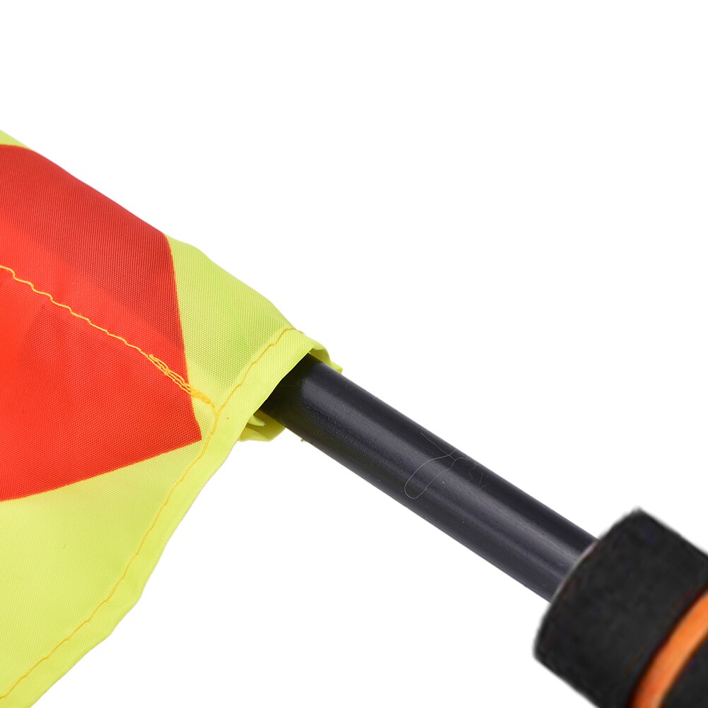 Scheidsrechter Voetbal Vlag Fair Play Sport Match Voetbal Grensrechter Vlaggen Scheidsrechter Apparatuur + Draagtas