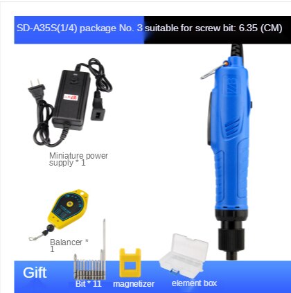 Electric screwdriver set household small in-line electric batch speed adjustable electric screwdriver screwdriver screwdriver: SD-A35S