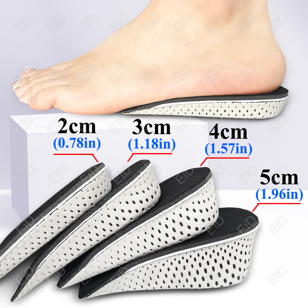 Melhor aumento de altura palmilhas das mulheres dos homens sapatos pés planos arco apoio palmilhas ortopédicas tênis calcanhar elevador memória espuma sapato almofadas