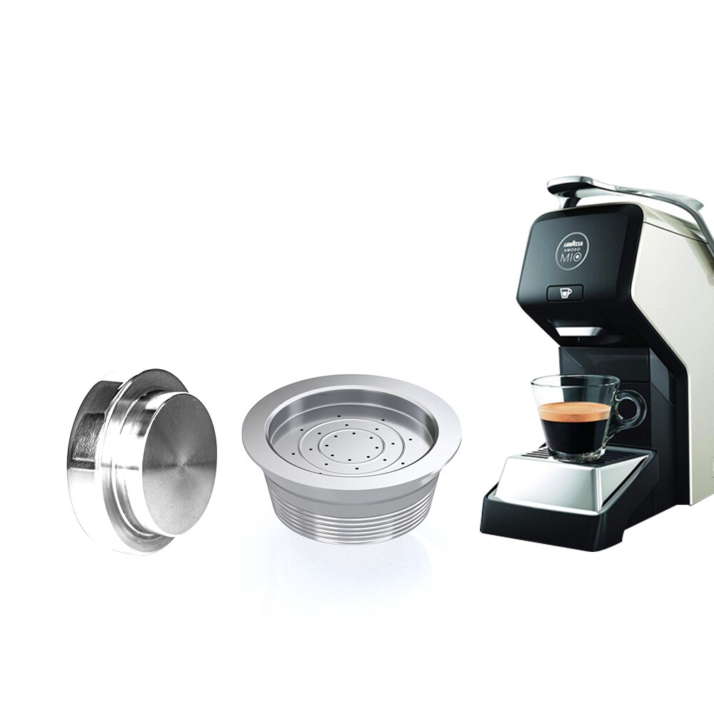 Cápsula de café Lavazza A Modo Mio Jolie de acero inoxidable, filtro de café reutilizable, taza recargable, gotero de café