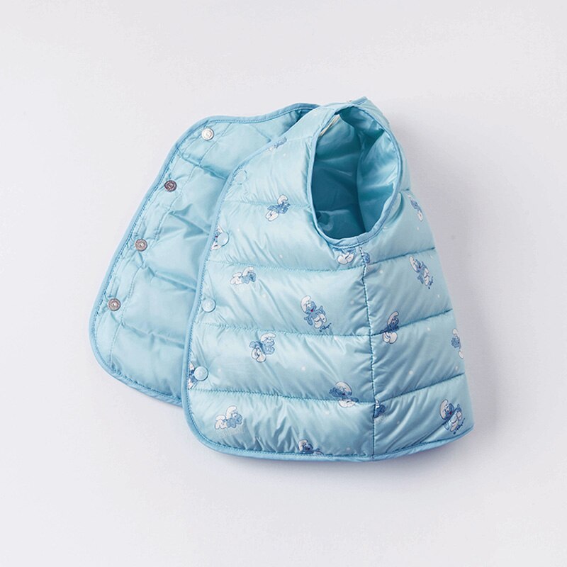 Manteau de rembourrage en duvet de canard blanc pour enfants, gilet sans manches 90% en duvet de canard, très léger, de dessin animé, pour bébés garçons, DBX17503