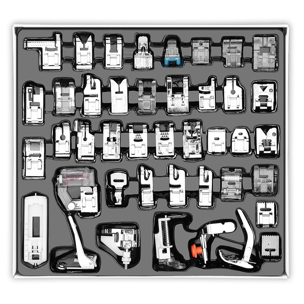 82/11pcs Sewing Machine Presser Foot Feet Kit Set With Box Brother Singer Janom Sewing Machines Foot Tools Accessory Sewing Tool