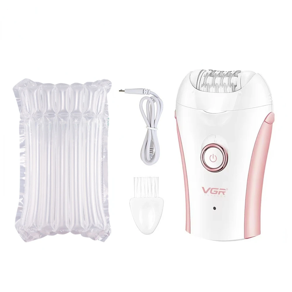VGR epilateur visage pour femme epilateur electrique femme brosse cheveux femme Épilation Épilateur Électrique Corps de jambe Rechargeable Aisselles Portatif Deux vitesses Épilateur pour femmes V-705: Orange