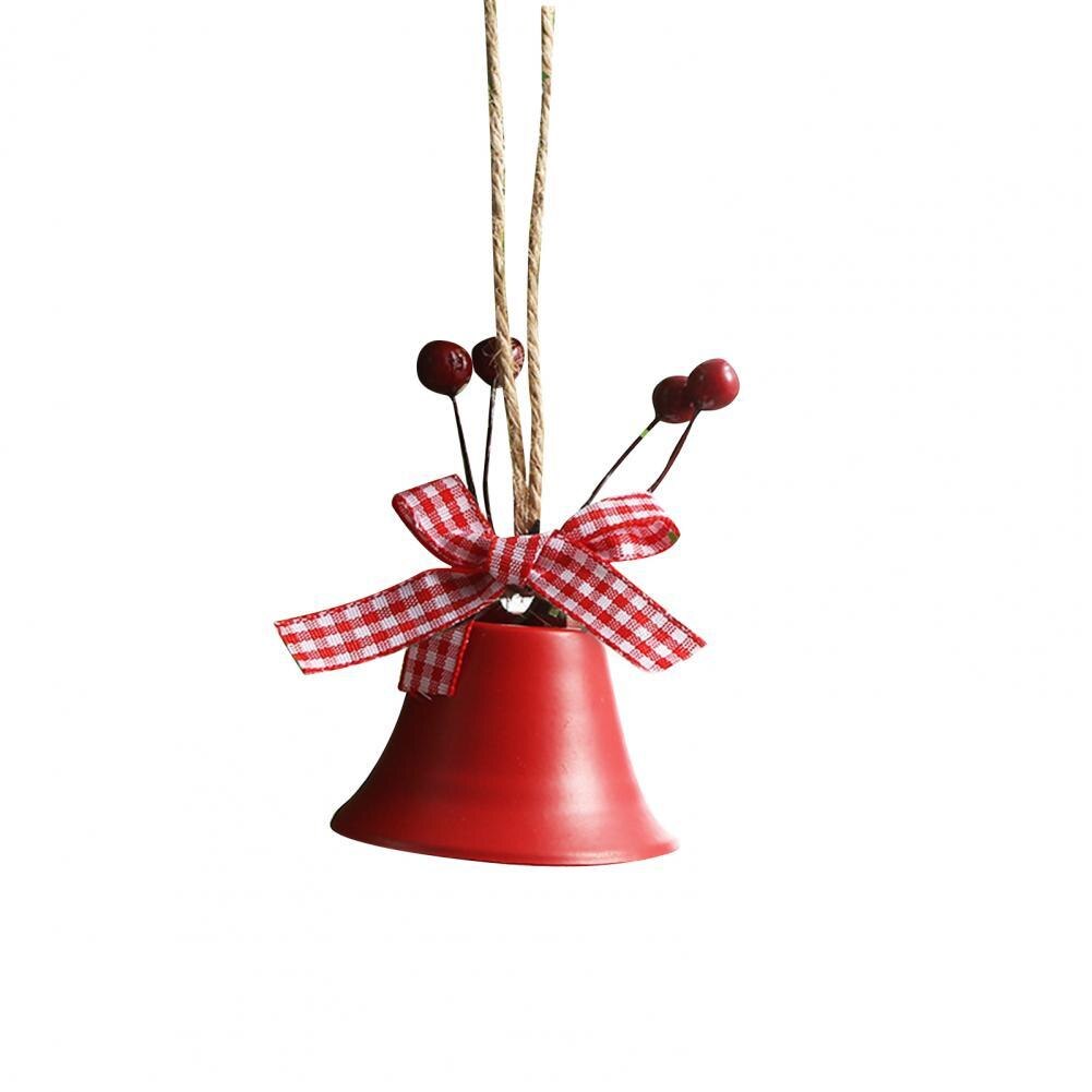 Cute Bell Ornament Sturdy Shatterproof Bell Hanging Bell Tree Decor for Indoor Christmas Bell: Red 4