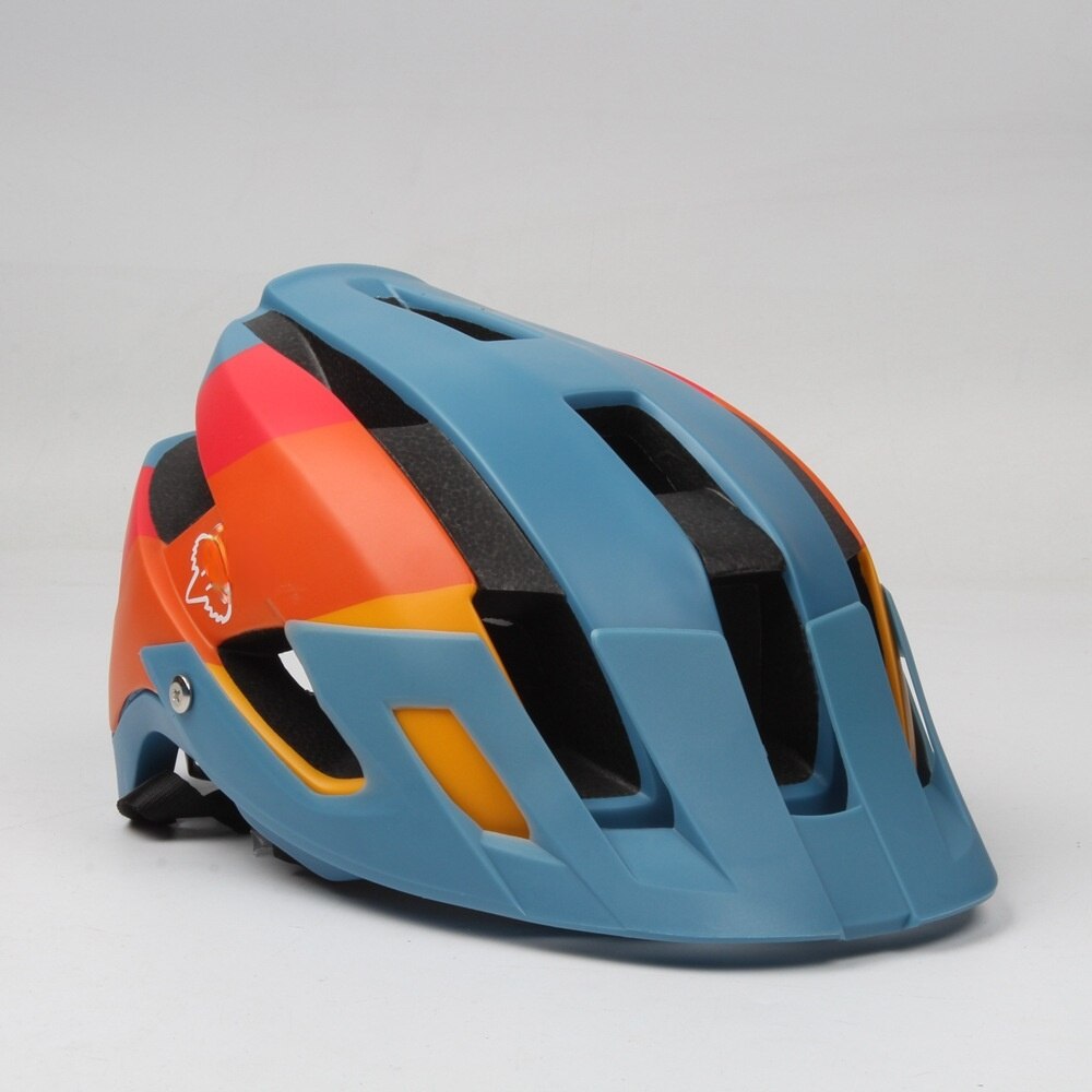 Bicycle Helmet Cycling Helmet Men Women MTB Road Bike Helmet Removable brim helmet casco bicicleta casco ciclismo helmet bike: Oranje