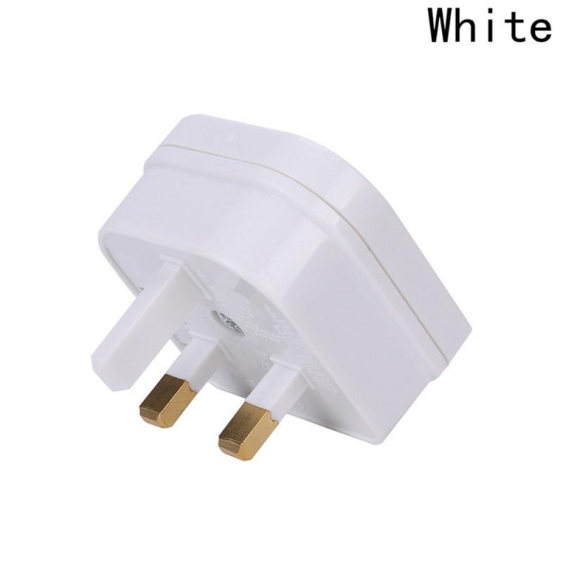 European Euro EU 2 Pin to UK 3Pin Plug Adapter Power Socket Travel Charger Adapter Converter wall charger Converter 1 PC