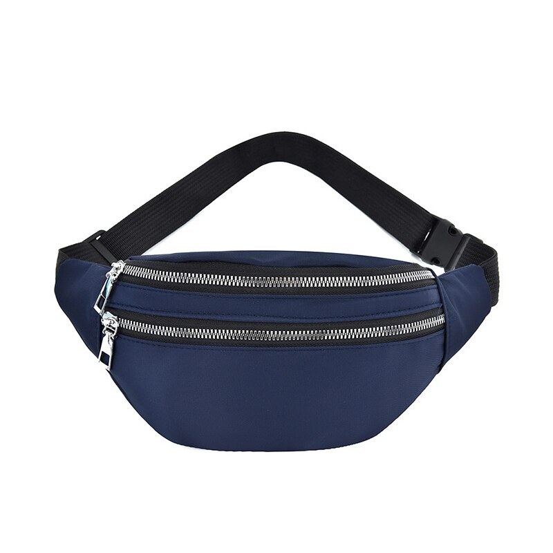 Gestock – sac banane en Nylon pour femmes, sacs à bandoulière décontractés unisexe, sac banane de hanche, sac de ceinture de voyage, sac à main de Sport: Blue